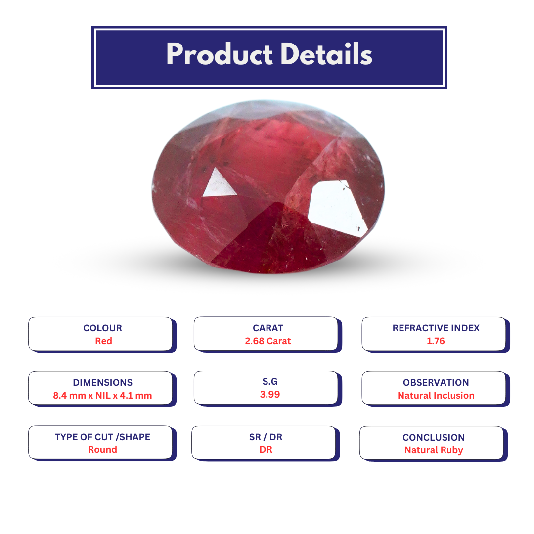Ruby 2.68 Carat