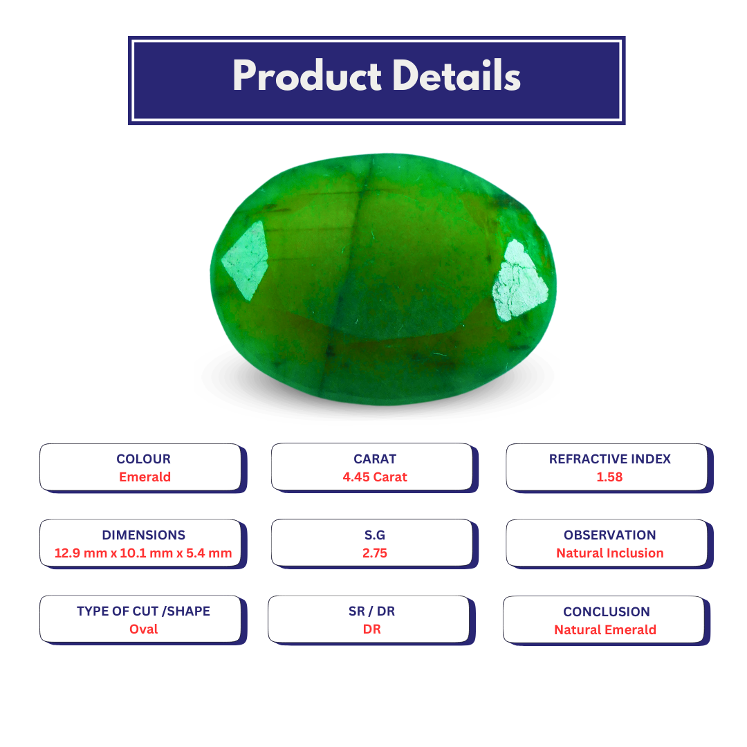 Natural Emerald 4.45