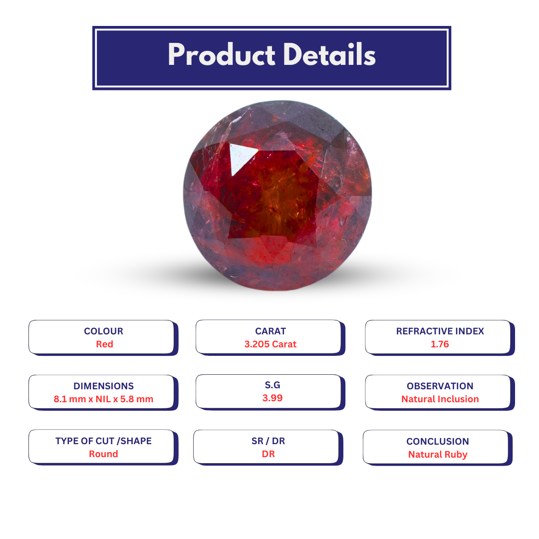 Ruby 3.205 Carat