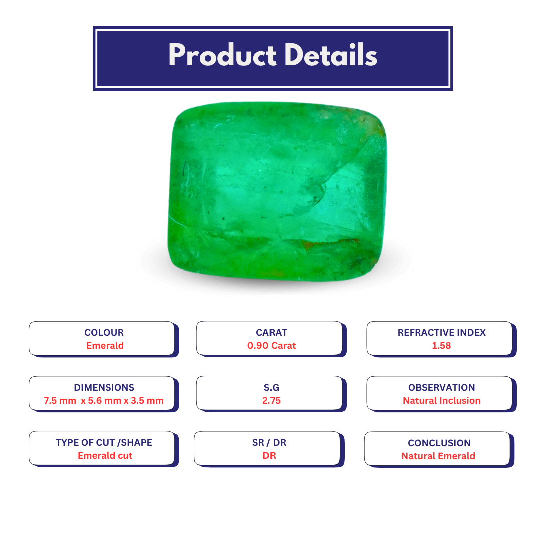 Natural Emerald 0.90