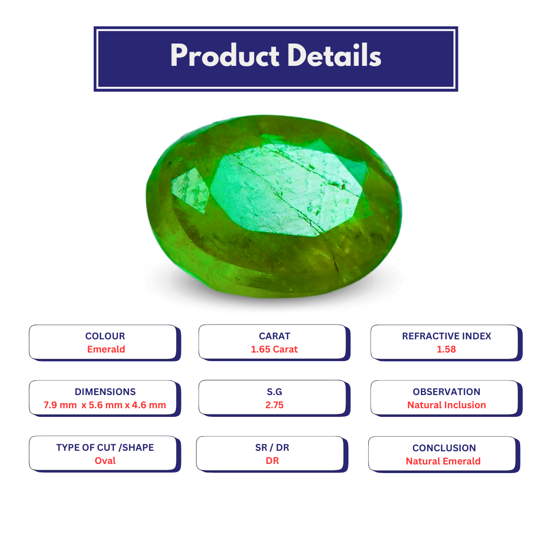 Natural Emerald 1.65