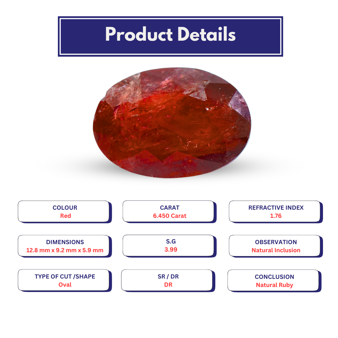 Ruby 6.450 Carat
