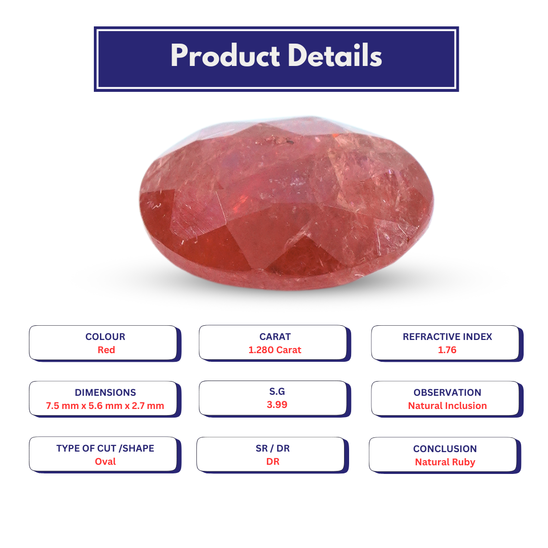 Ruby 1.280 Carat