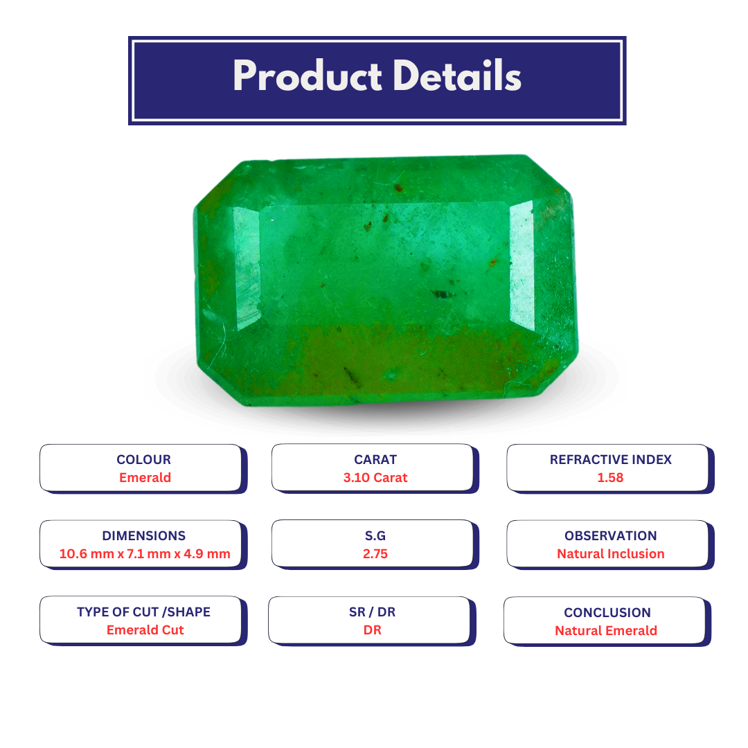 Natural Emerald 3.10