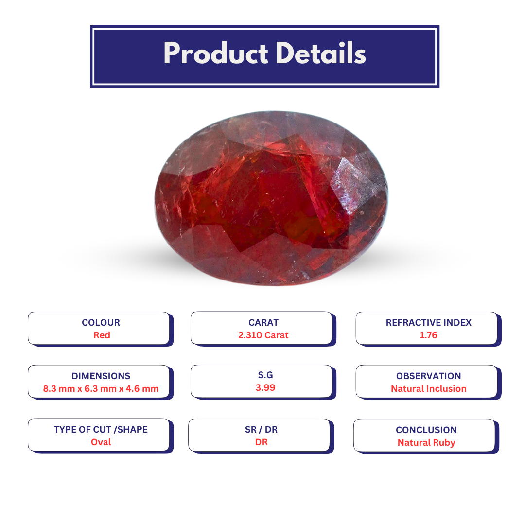 Ruby 2.310 Carat