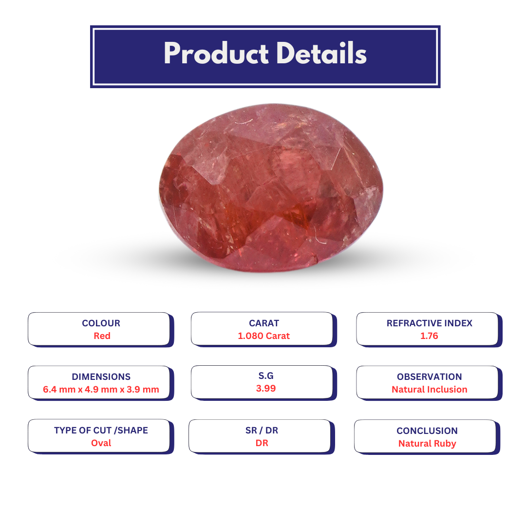 Ruby 1.080 Carat