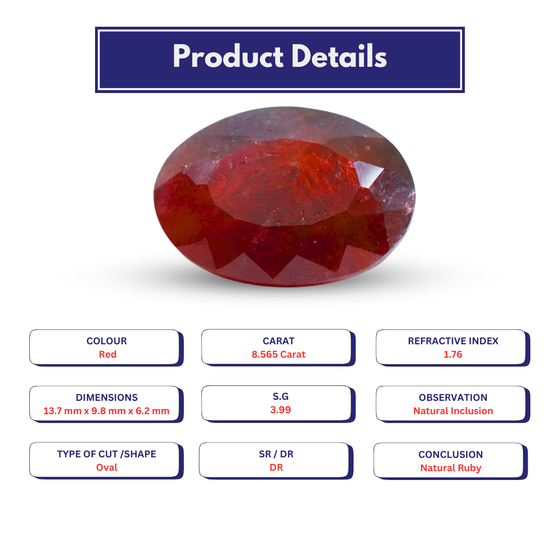 Ruby 8.565 Carat