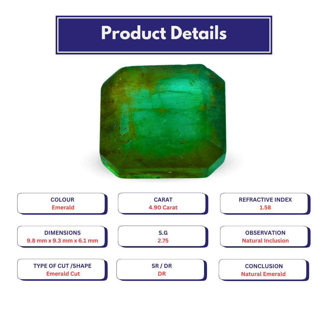 Natural Emerald 4.90