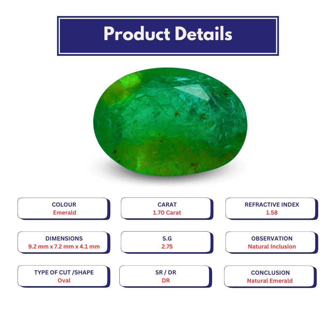 Natural Emerald 1.70