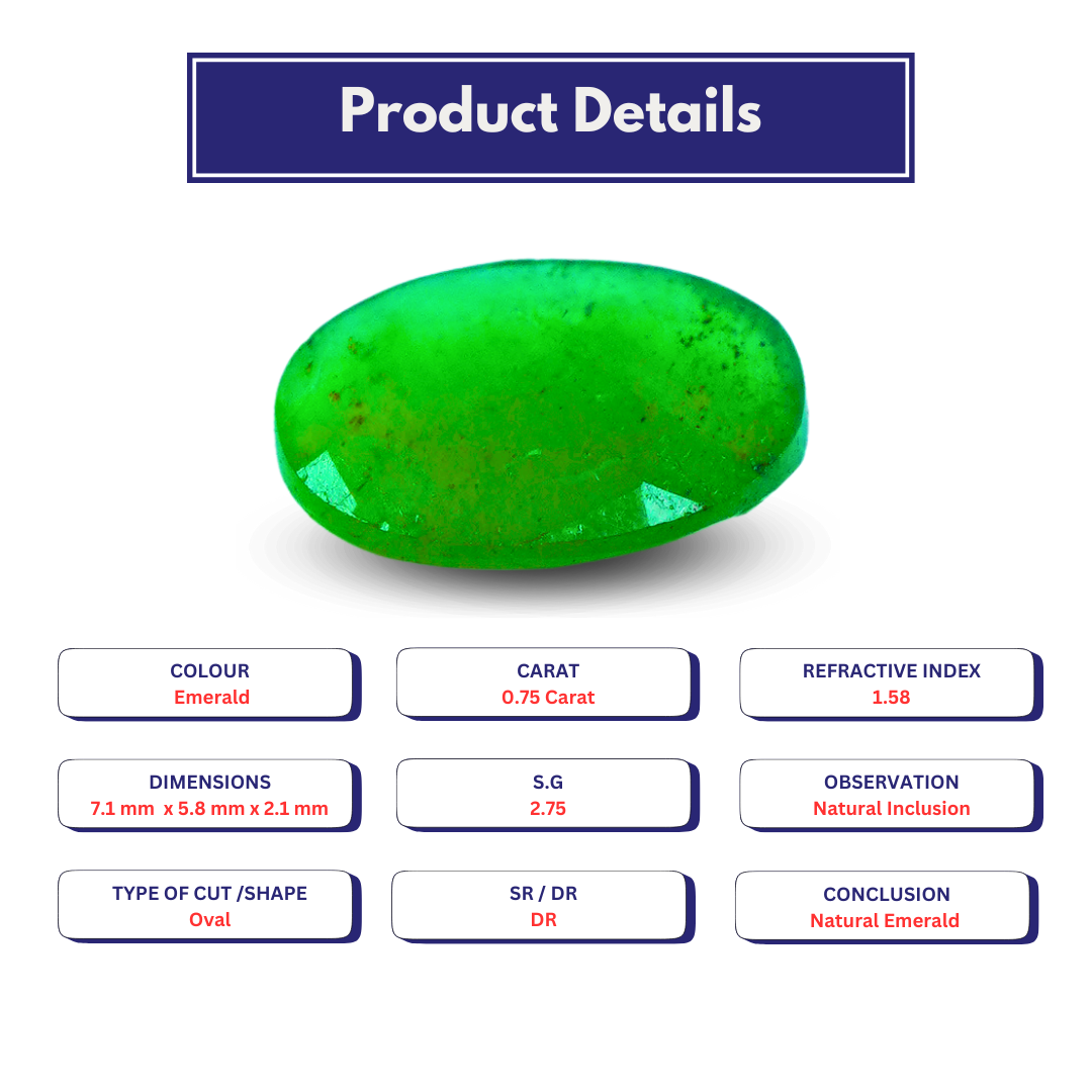 Natural Emerald 0.75