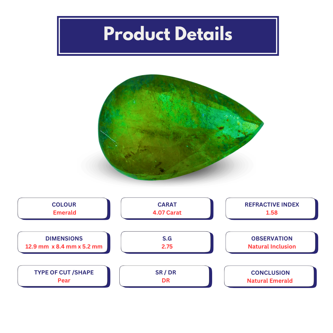 Natural Emerald 4.07