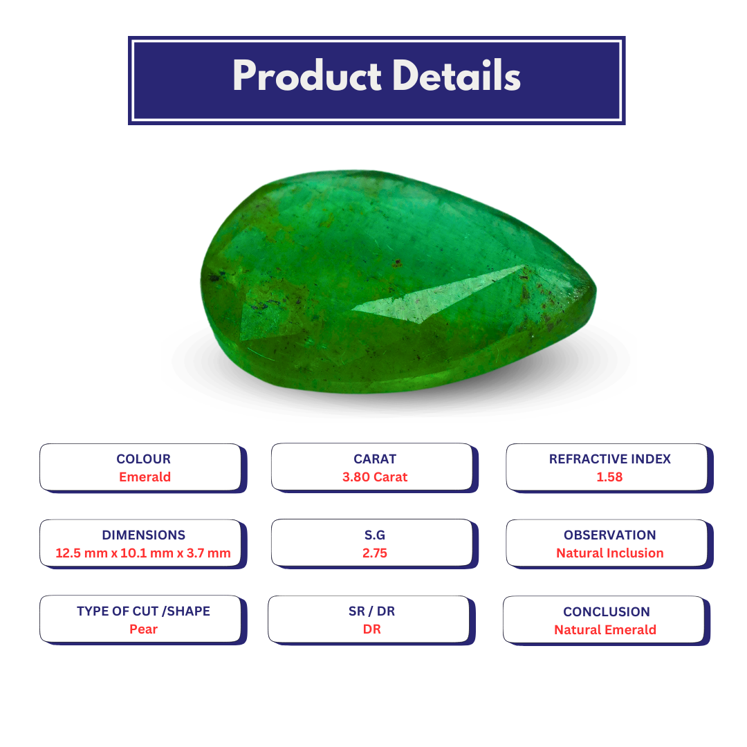 Natural Emerald 3.80