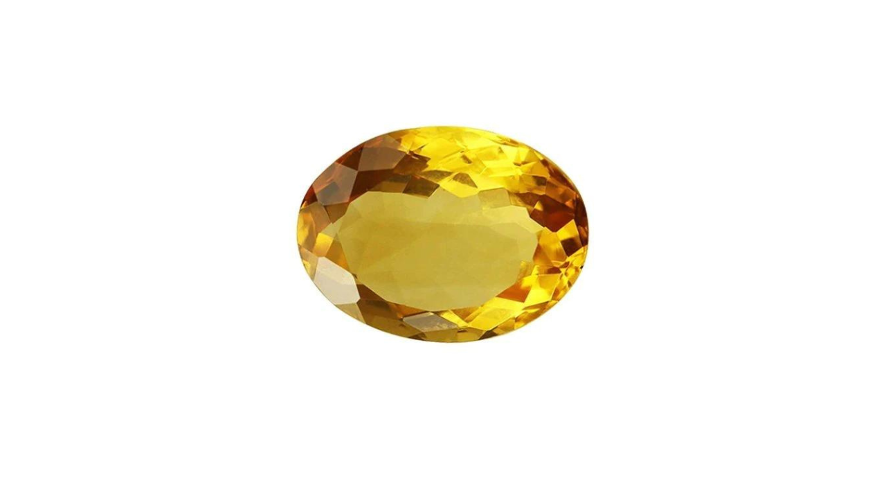 Yellow Citrine Stone 8 Carat