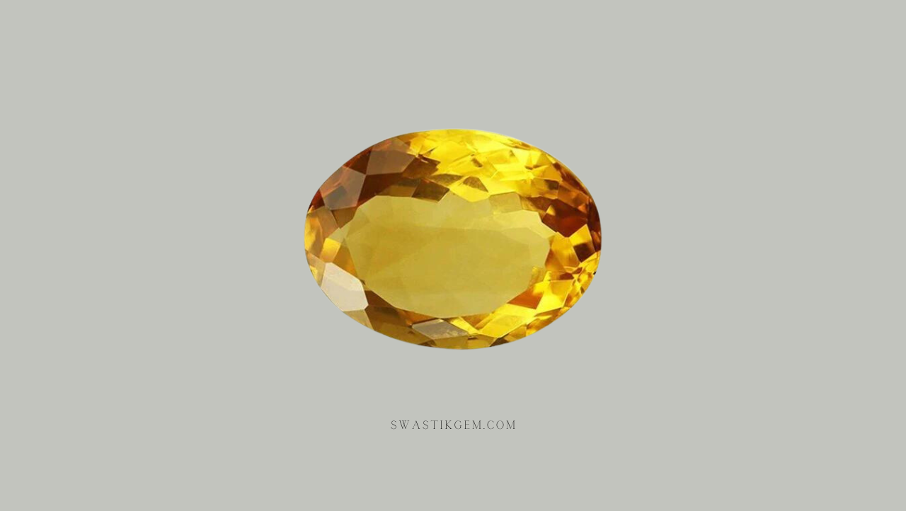 Yellow Citrine Stone 8 Carat