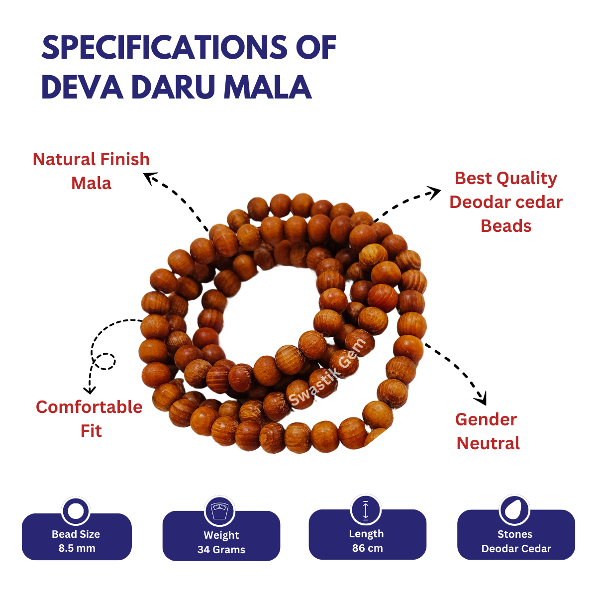 Specifications of Deva Daru Mala