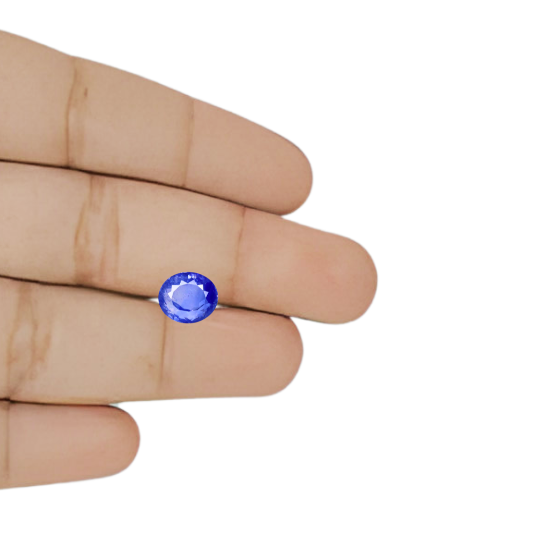 Kashmir Blue Sapphire | 7.131 Cart | Natural | certified With SSEF