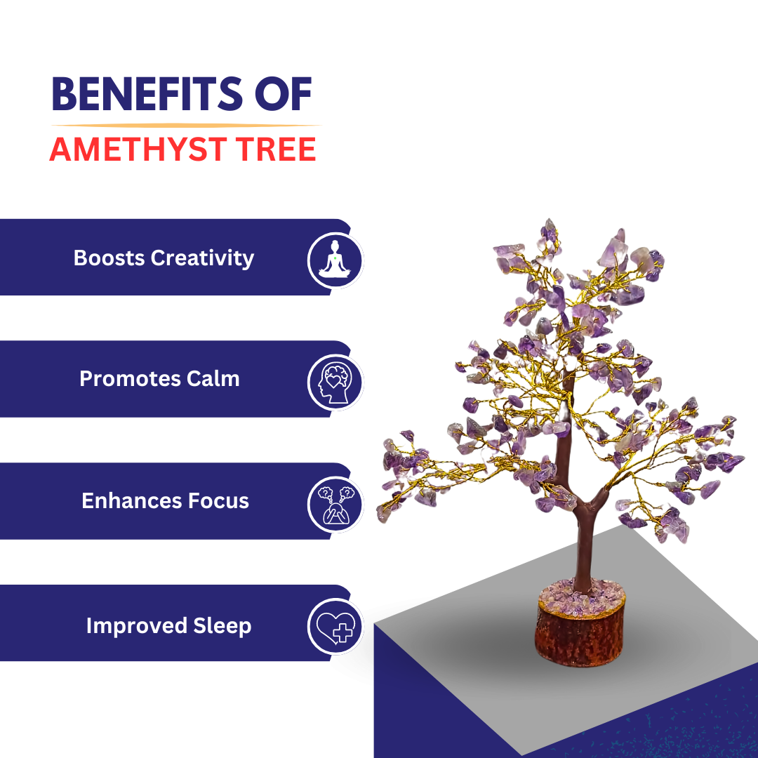 Amethyst Tree - 10 inches  / 25 cm