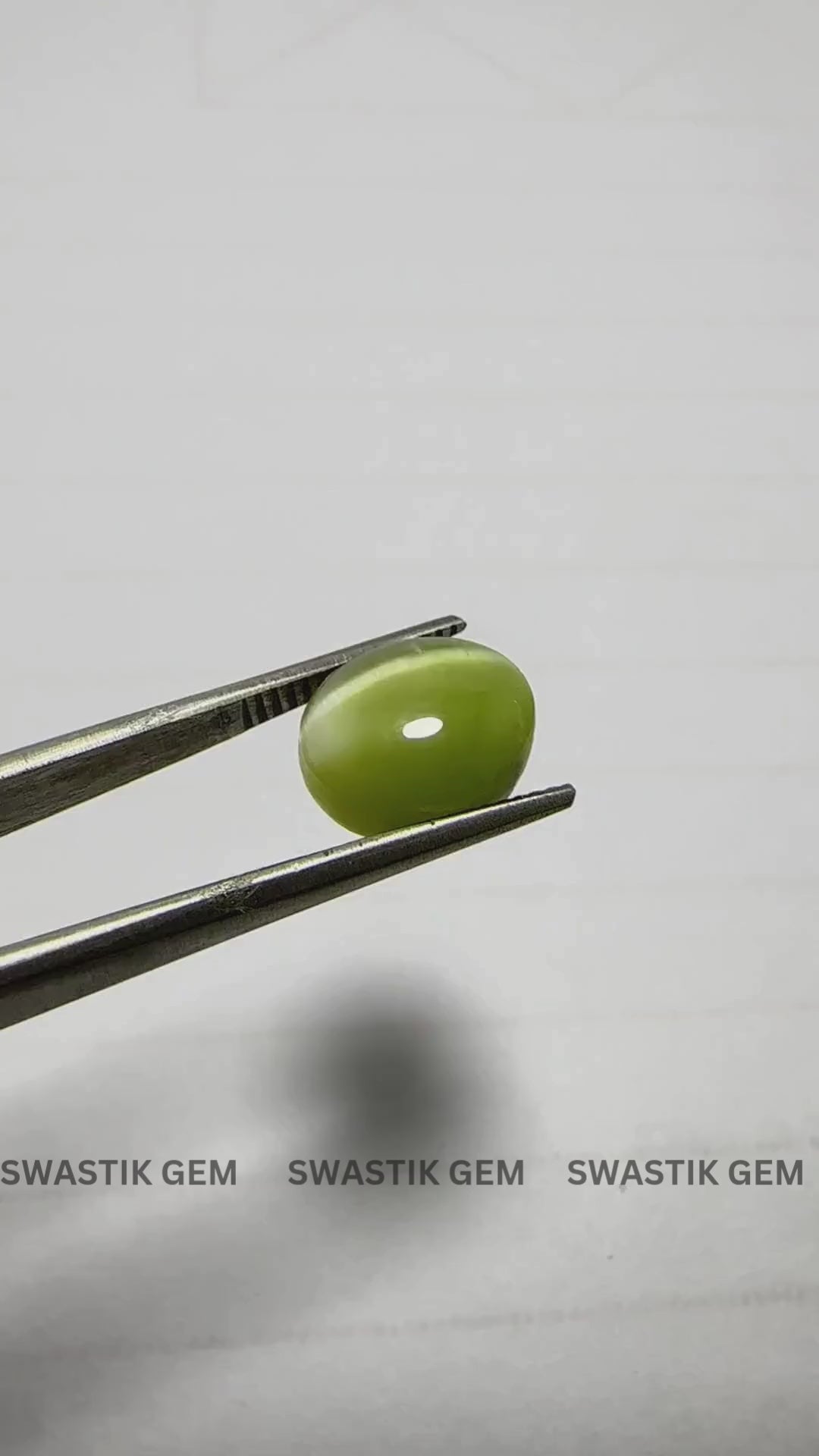 Cats Eye 7.85 Carat Crystal Rare Ketu Gemstone Stone – Swastik Gem